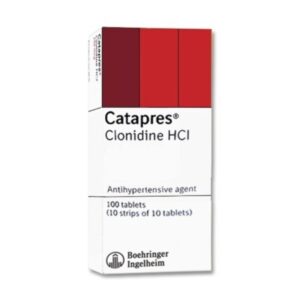 Catapress Tablets - Clonidine Hydrochloride 100mcg, 100 Tablets