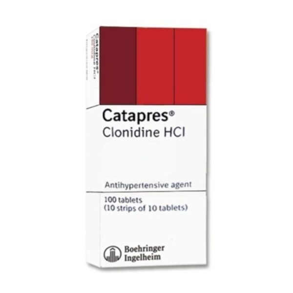Catapress Tablets - Clonidine Hydrochloride 100mcg, 100 Tablets