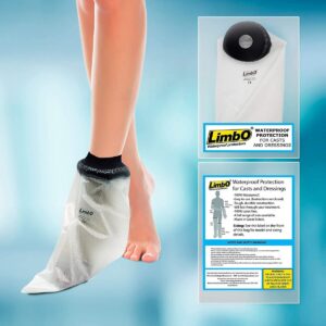 LimbO Foot Protector - Waterproof Protector for Cast & Dressings, Adult