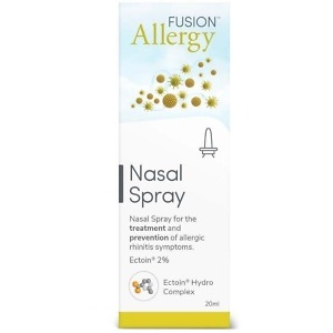 Fusion Allergy Nasal Spray – 20ml bottle with Ectoin 2%, natural and preservative-free nasal spray for allergy relief from hay fever, pollen, and dust irritatio