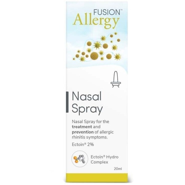 Fusion Allergy Nasal Spray – 20ml bottle with Ectoin 2%, natural and preservative-free nasal spray for allergy relief from hay fever, pollen, and dust irritatio